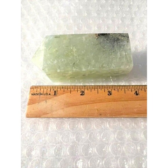 Beautiful Prehnite Tower - Picture 6 of 8